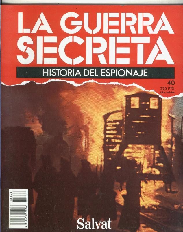 La Guerra Secreta: Historia del Espionaje numero 040, en la trasera foto de