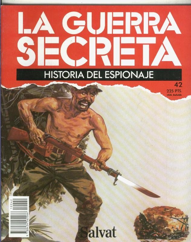 La Guerra Secreta: Historia del Espionaje numero 042, en la trasera foto de