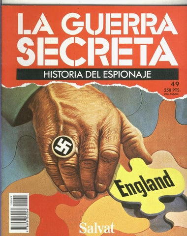 La Guerra Secreta: Historia del Espionaje numero 049, en la trasera foto de