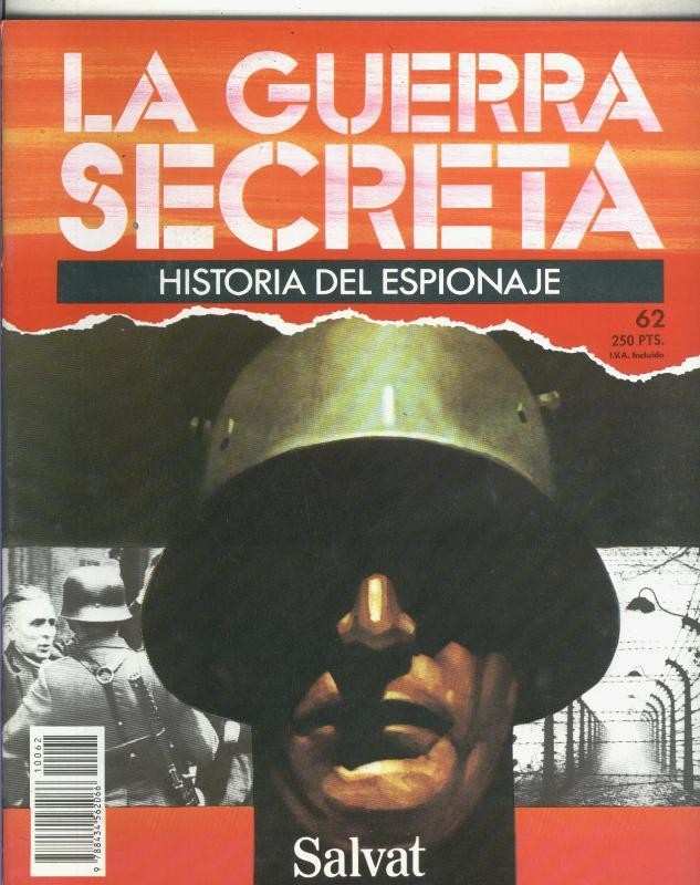 La Guerra Secreta: Historia del Espionaje numero 062, en la trasera foto de