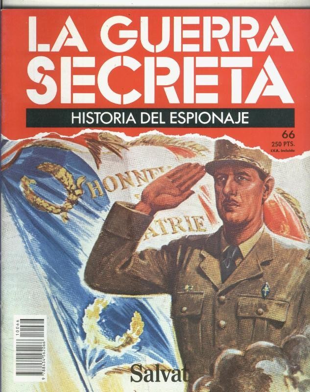 La Guerra Secreta: Historia del Espionaje numero 066, en la trasera foto de