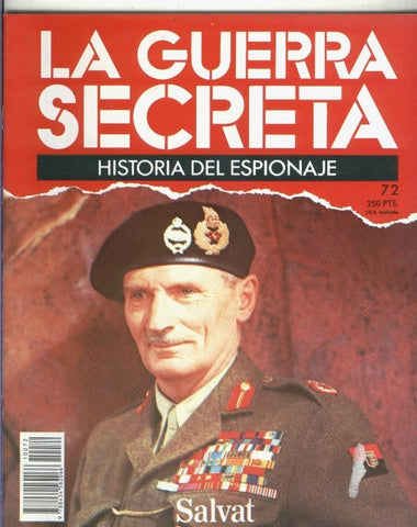 La Guerra Secreta: Historia del Espionaje numero 072, trasera con propaganda obra