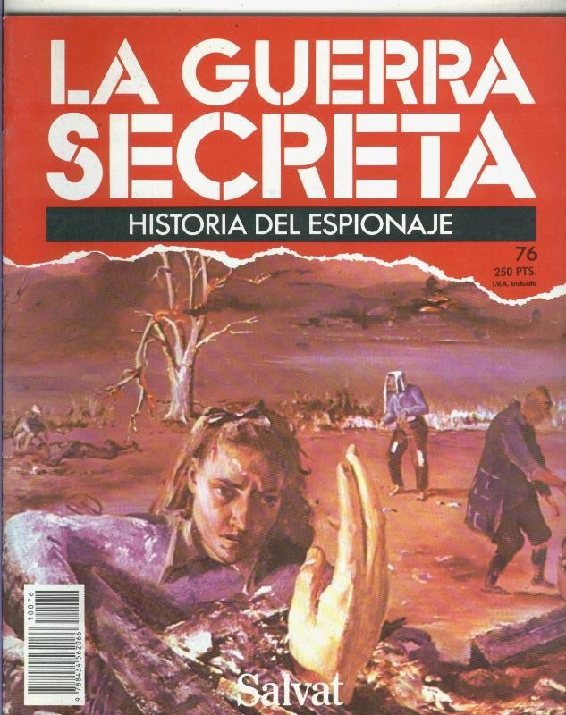 La Guerra Secreta: Historia del Espionaje numero 076, en la trasera foto de