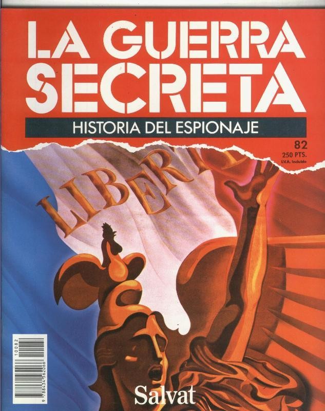 La Guerra Secreta: Historia del Espionaje numero 082, en la trasera foto de