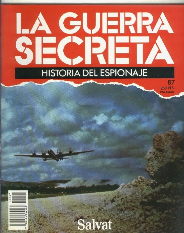 La Guerra Secreta: Historia del Espionaje numero 087, en la trasera foto de