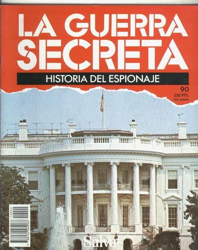 La Guerra Secreta: Historia del Espionaje numero 090, en la trasera propaganda de la obra