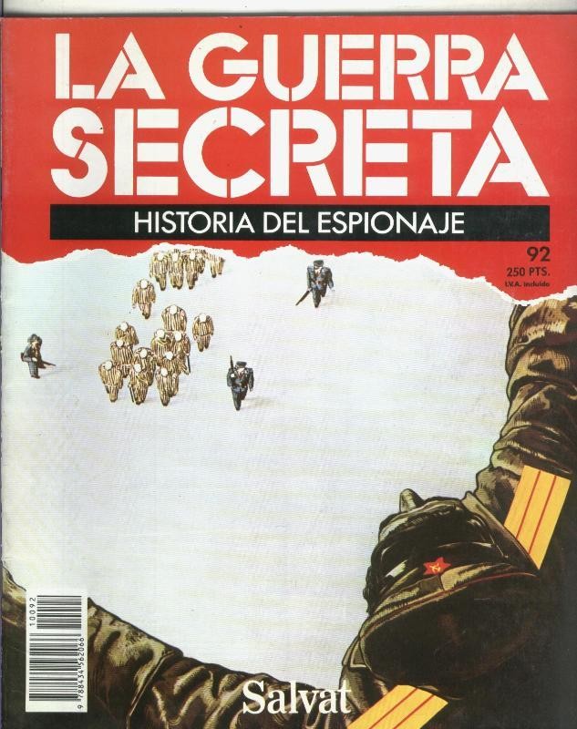 La Guerra Secreta: Historia del Espionaje numero 092, trasera con propaganda obra