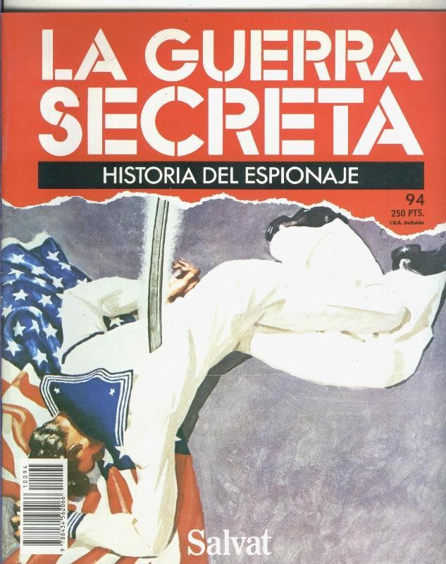 La Guerra Secreta: Historia del Espionaje numero 094, trasera en blanco sin nada adicional