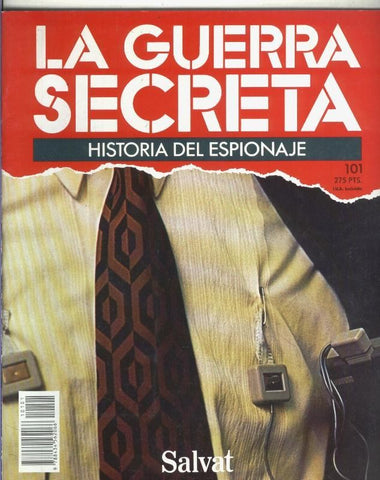 La Guerra Secreta: Historia del Espionaje numero 101, trasera en blanco sin nada adicional