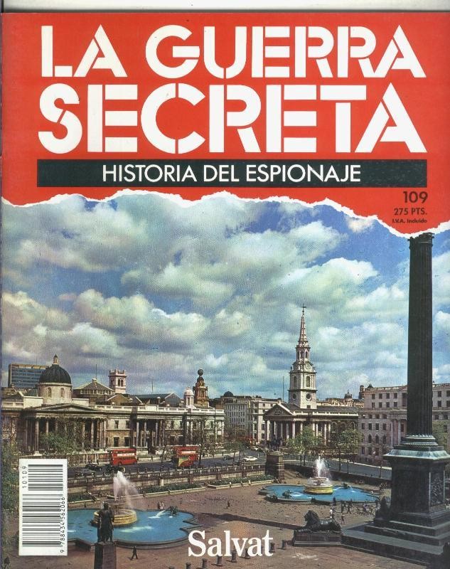 La Guerra Secreta: Historia del Espionaje numero 109, trasera propaganda de la obra