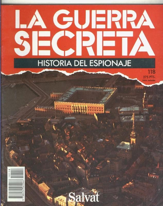 La Guerra Secreta: Historia del Espionaje numero 118, trasera en blanco sin nada adicional