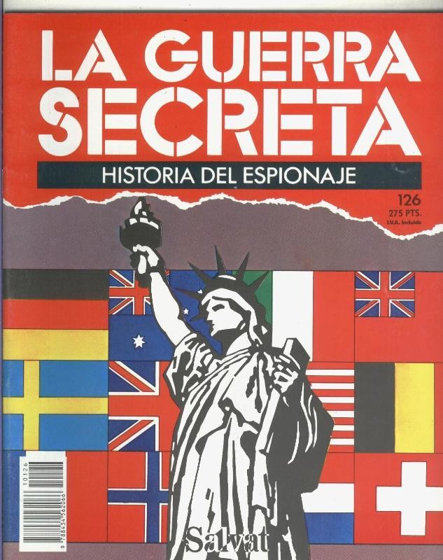 La Guerra Secreta: Historia del Espionaje numero 126, trasera con propaganda obra