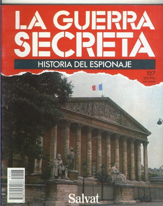 La Guerra Secreta: Historia del Espionaje numero 127, trasera en blanco sin nada adicional