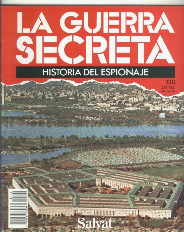 La Guerra Secreta: Historia del Espionaje numero 130, trasera en blanco sin nada adicional