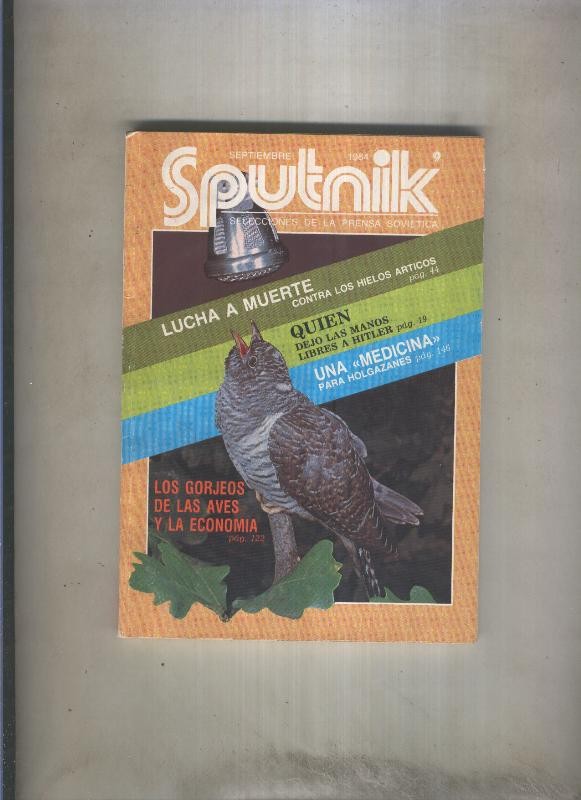 Sputnik. Selecciones de la prensa Sovietica numero 09. septiembre 1984