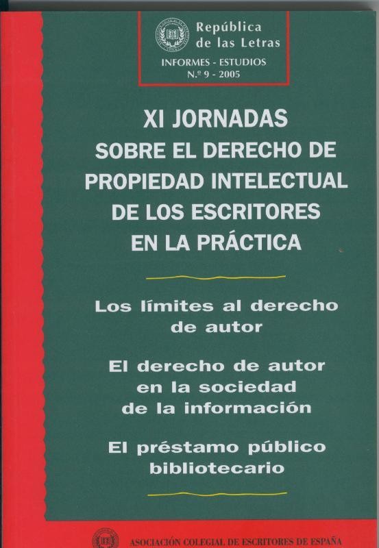 Derecho de prestamo Bibliotecario II: los limites al derecho de autor, etc