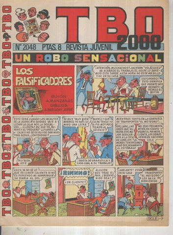 TBO 2000 numero 2048: Los falsificadores (Batllori) (numerado 2 en trasera)
