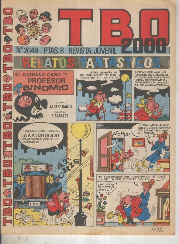TBO 2000 numero 2049: El extraño caso del profesor Binomio (Sabates)