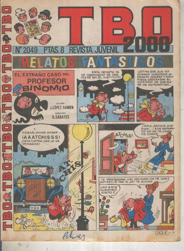 TBO 2000 numero 2049: El extraño caso del profesor Binomio (Sabates)
