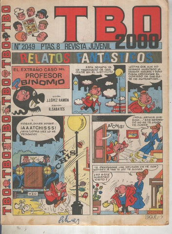 TBO 2000 numero 2049: El extraño caso del profesor Binomio (Sabates)