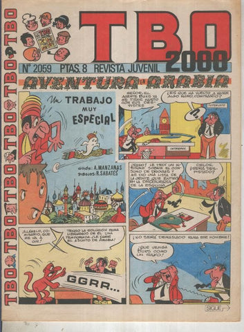 TBO 2000 numero 2059: Aventura en Arabia (Sabates) (numerado 2 en trasera)
