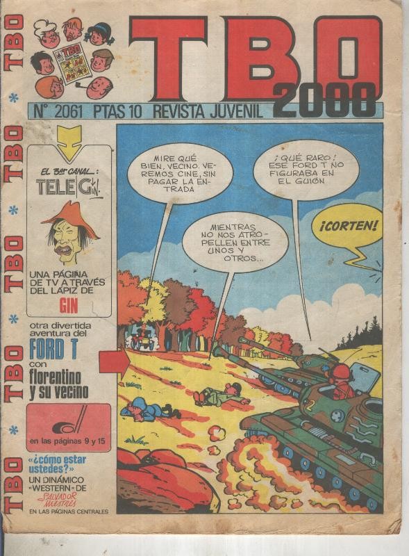 TBO 2000 numero 2061: Ford T (Tillieux), numerado 1 en trasera)