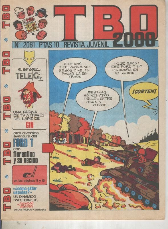 TBO 2000 numero 2061: Ford T (Tillieux), numerado 2 en trasera)