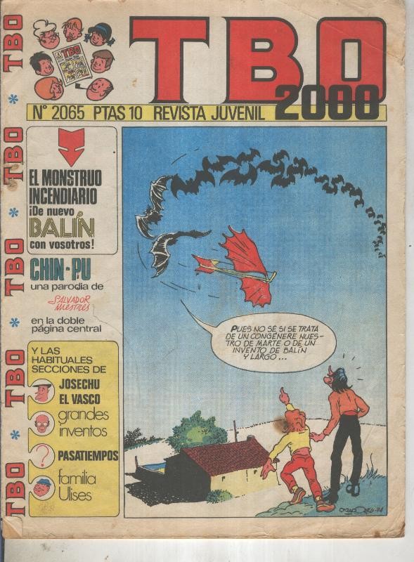 TBO 2000 numero 2065: Balin (Madorell) (numerado 1 en trasera)
