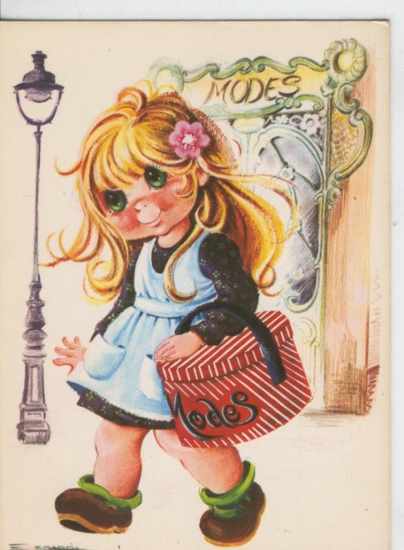 Postal 006866: Dibujo infantil, ilustracion de Escarra