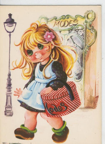 Postal 006866: Dibujo infantil, ilustracion de Escarra