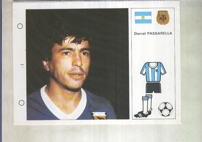 Estrellas del Mundial 82 numero 016: Daniel Passarella (Argentina)