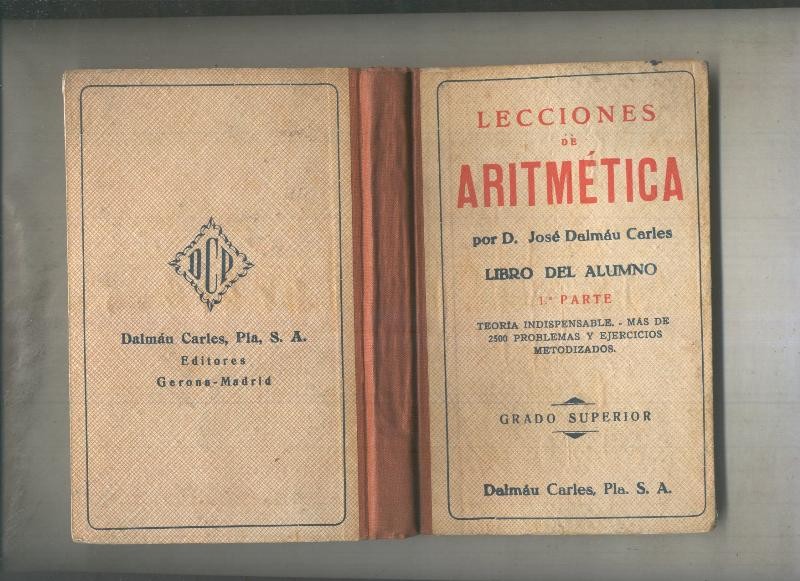 Lecciones de Aritmetica. Libro del alumno, 1ª parte