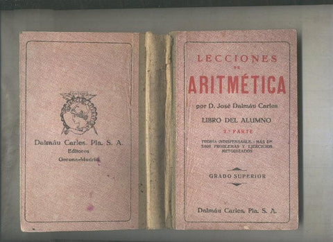 Lecciones de Aritmetica. Libro del alumno, 2ª parte