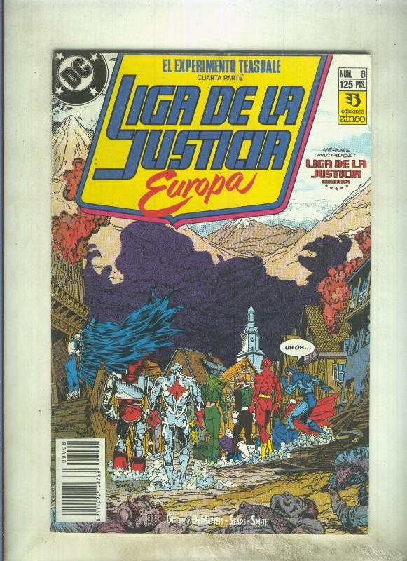 Liga de la Justicia Europa numero 08  