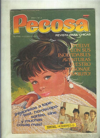 Pecosa numero 01 (poster central dedicado a Hombres G)