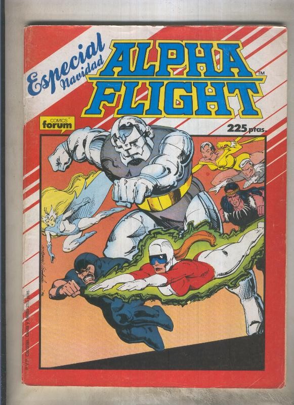 Alpha Flight navidad 1987 (numerado 1 en trasera)