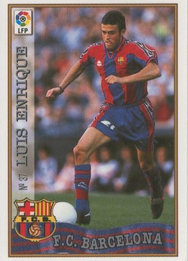 Cromo Liga 97/98: F.C.Barcelona numero 037: Luis Enrique