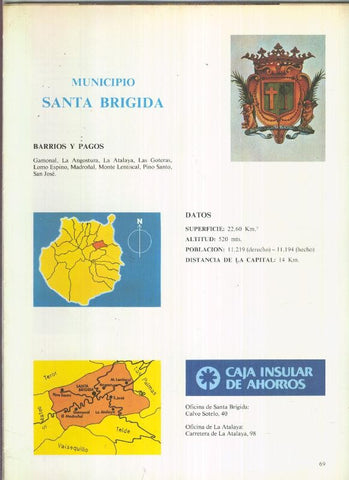 Municipio Canario de Santa Brigida: 4 paginas, 10 fotos color