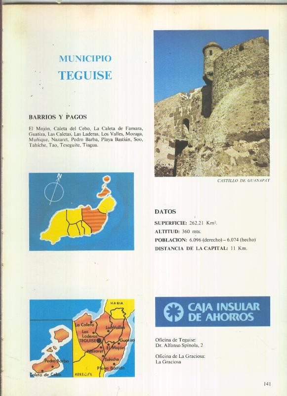 Municipio Canario de Teguise : 4 paginas, 11 fotos color