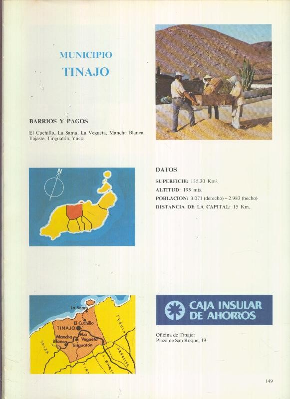 Municipio Canario de Tinajo : 4 paginas, 8 fotos color