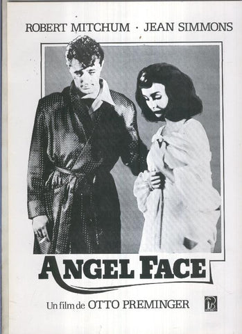 Caratula cine: Angel Face con Robert Mitchum y Jean Simmons