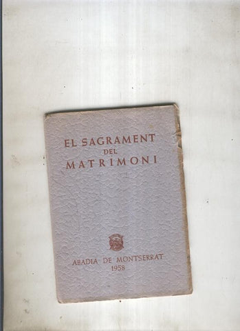 El Sagrament del Matrimoni