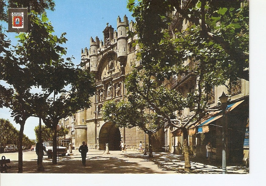 Postal 026572 : El Arco de Santa Maria desde el Espolon. Burgos