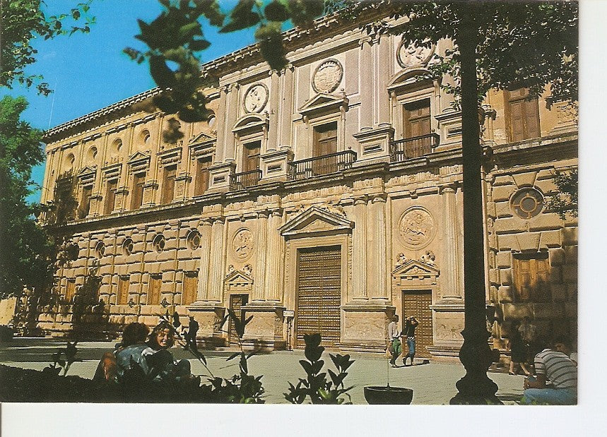 Postal 026578 : Granada. Alhambra. Fachada principal Palacio de Carlos V