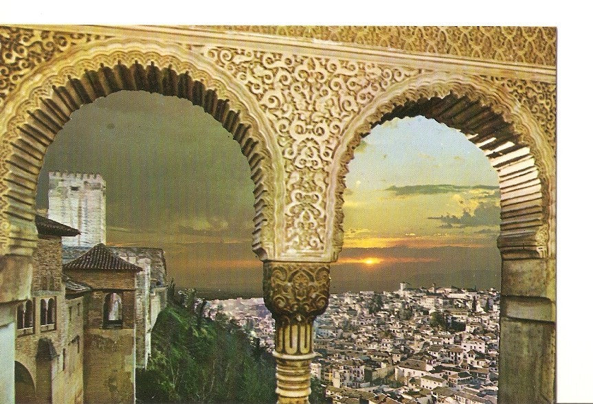 Postal 026579 : Granada. Alhambra. Puesta de Sol