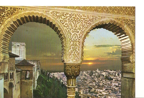 Postal 026579 : Granada. Alhambra. Puesta de Sol