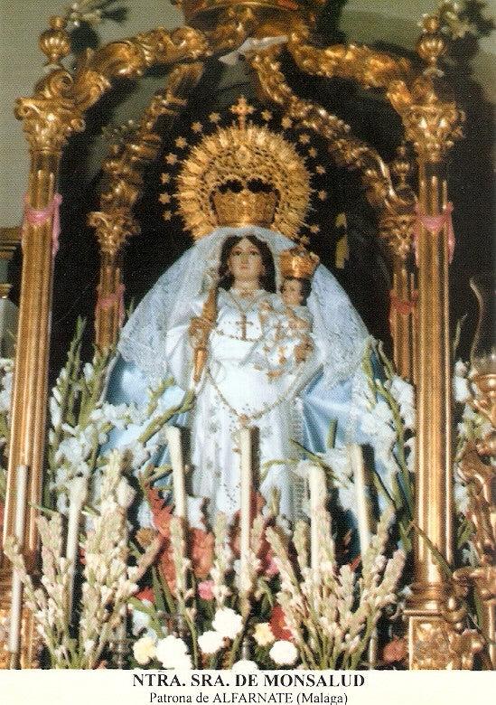 Postal 026658 : Ntra. Sra. De Monsalud, Patrona de Alfarnate (Malaga)