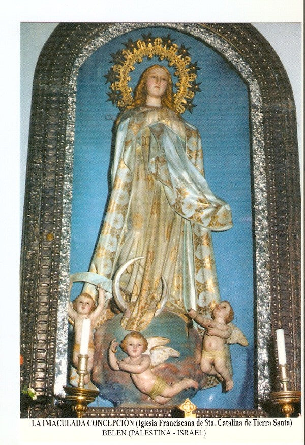 Postal 026679 : La Inmaculada Concepcion (Iglesia Franciscana de Sta. Catalina de Tierra Santa), Belen (Palestina - Israel)