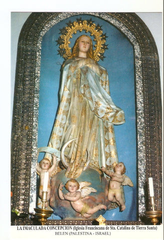 Postal 026679 : La Inmaculada Concepcion (Iglesia Franciscana de Sta. Catalina de Tierra Santa), Belen (Palestina - Israel)
