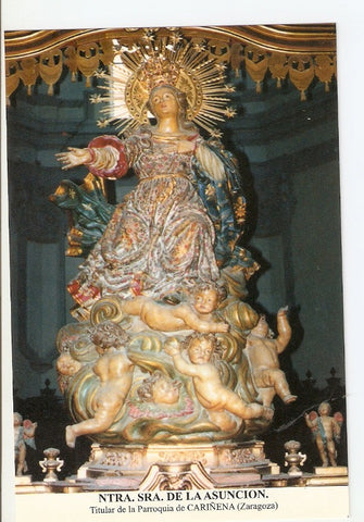 Postal 026680 : Ntra. Sra. De la Asuncion, Titular de la Parroquia de Cariñena (Zaragoza)